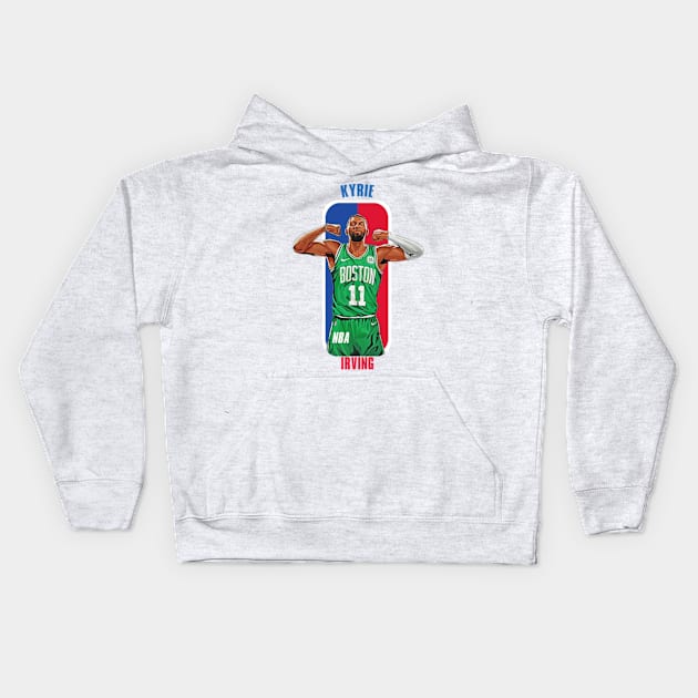 Kyrie Irving Kids Hoodie by lazymost